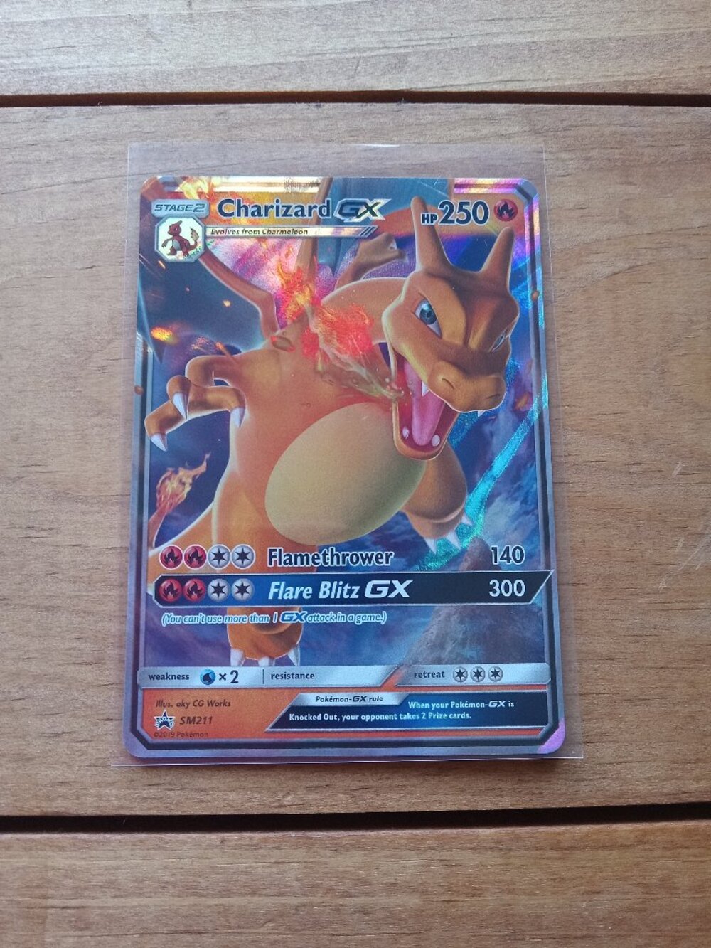 Pokemon Charizard GX SM211 Holo Promo Card